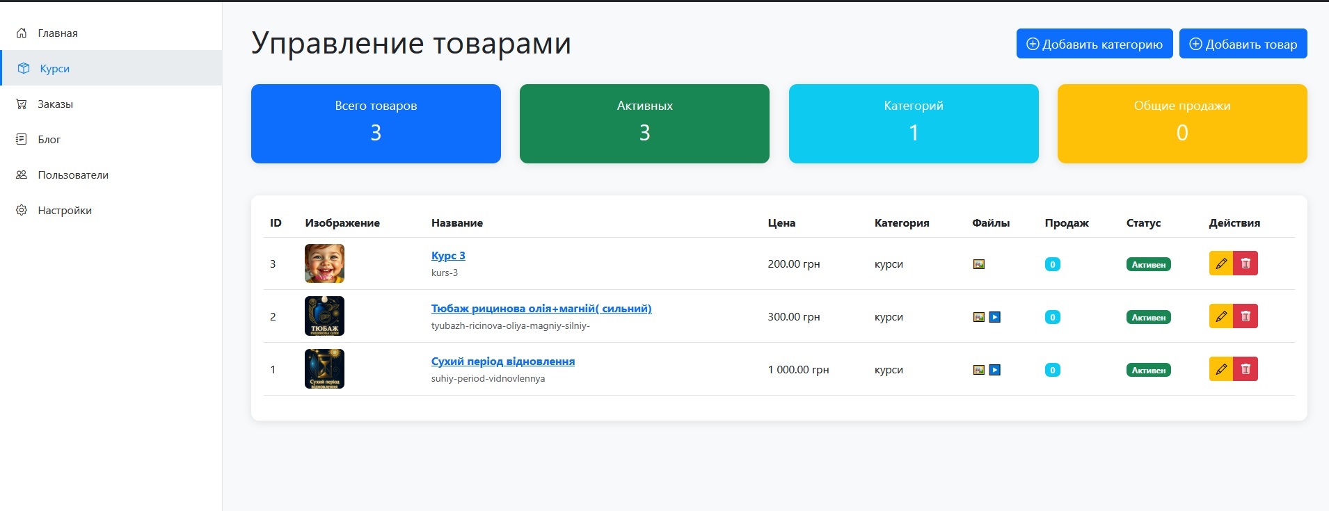 courses